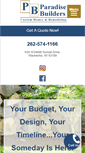 Mobile Screenshot of paradisebuilders.biz